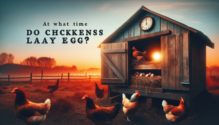 ¿A que hora ponen huevos las gallinas?