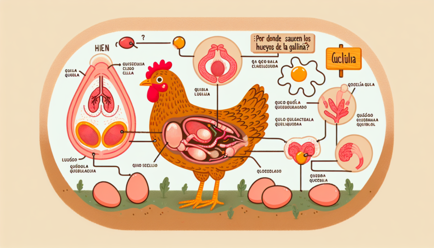 ¿Por donde salen los huevos de la gallina?